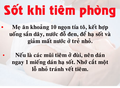 sốt khi tiêm phòng vắc xin