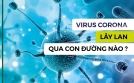 Virus Corona (nCoV) có thể lây qua qua aerosol (KHÍ DUNG)